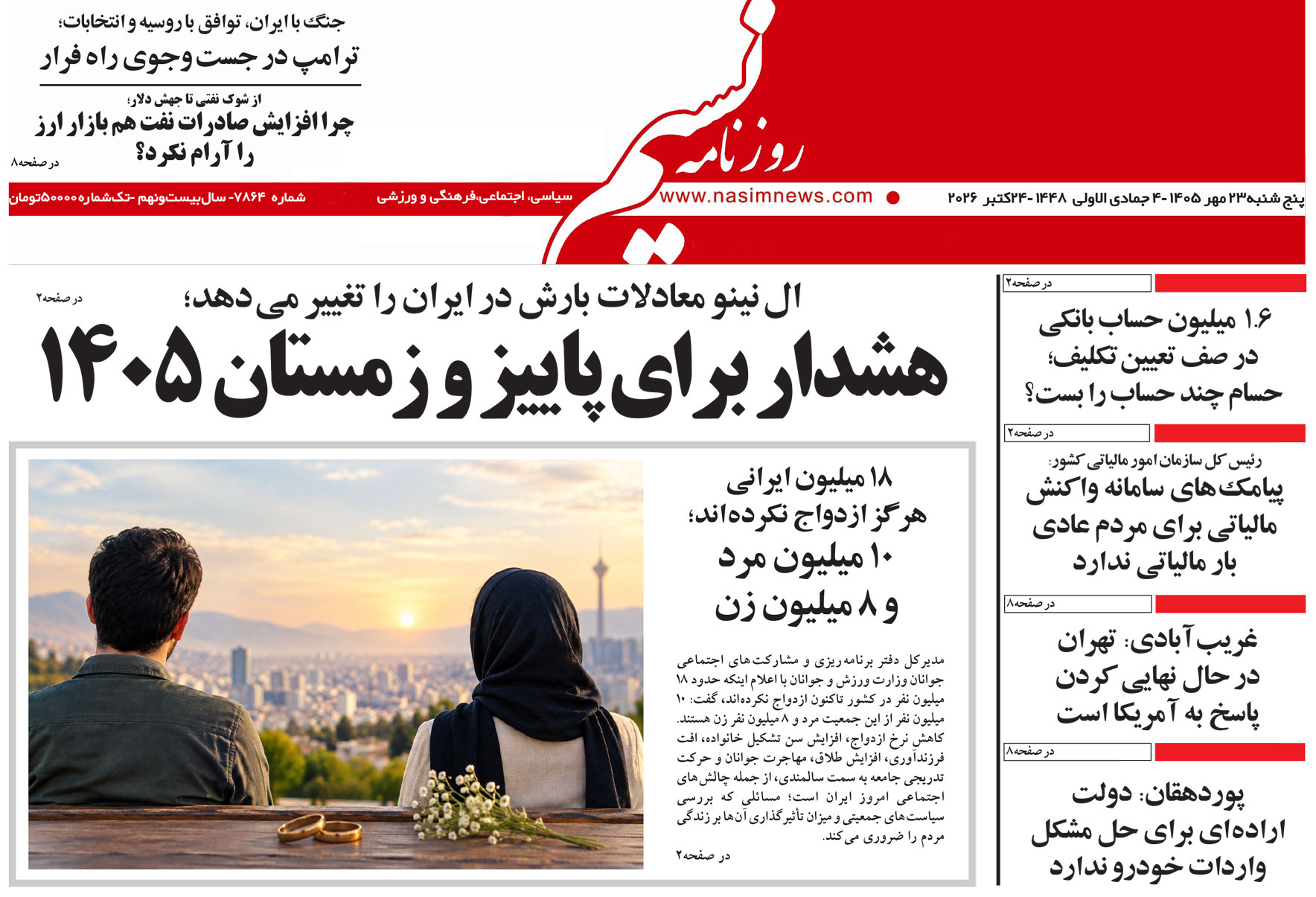  دانلود نسخه چاپی روزنامه